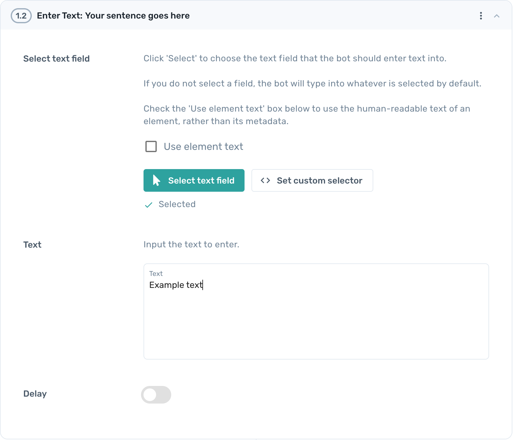 Entering text into inputs browser automation