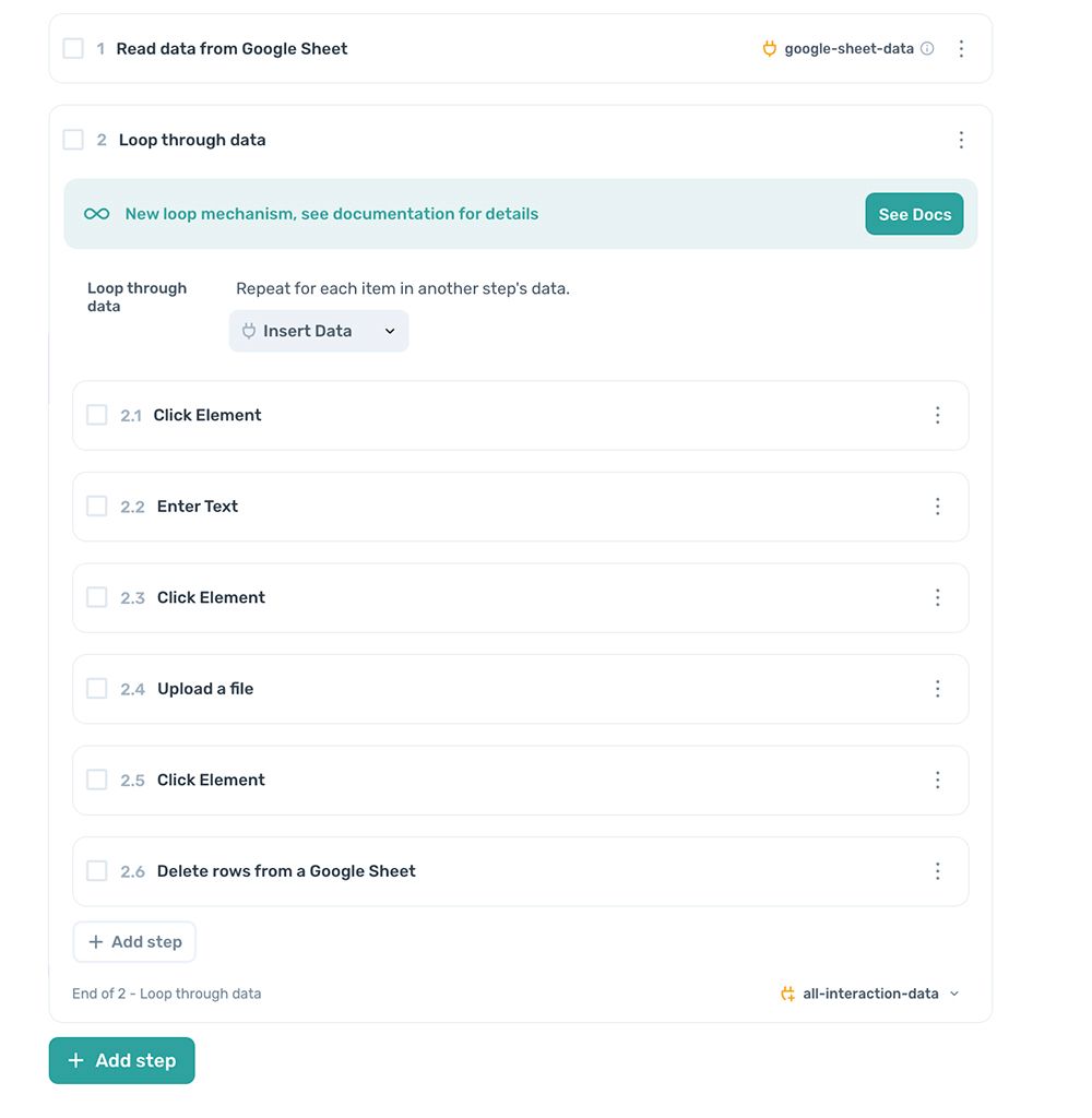 axiom.ai facebook post design pattern