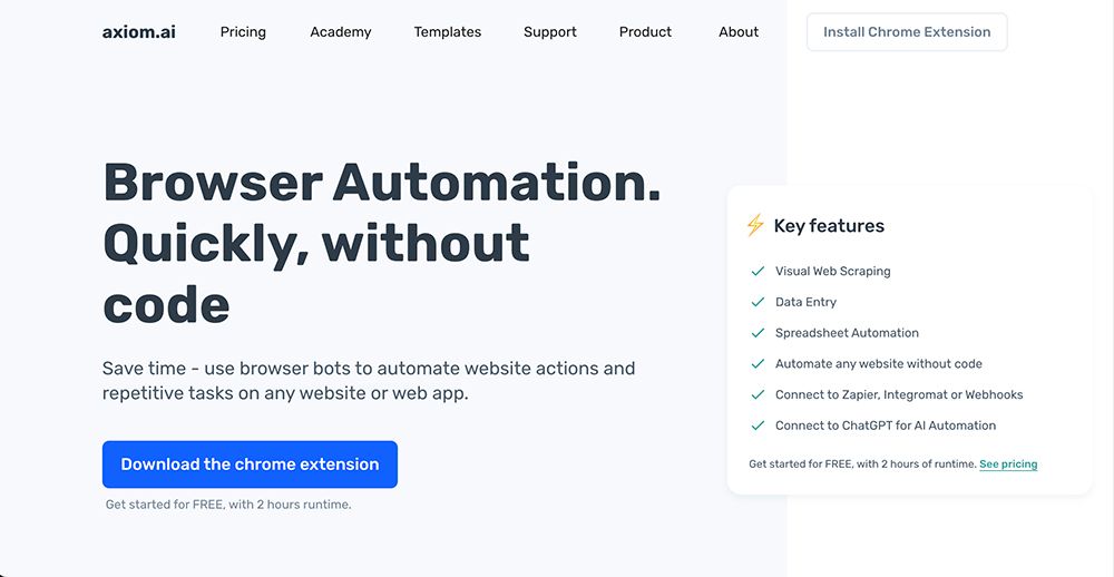 ui automation tool axiom.ai