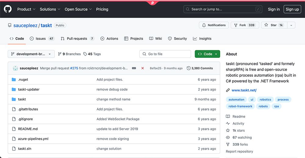 rpa tool Taskt