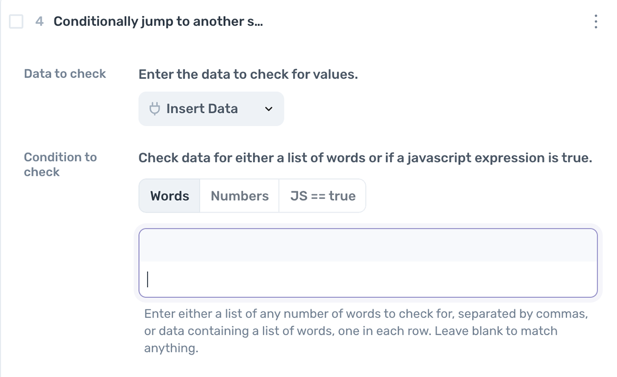 The Conditionally jump to another step in the axiom.ai Builder