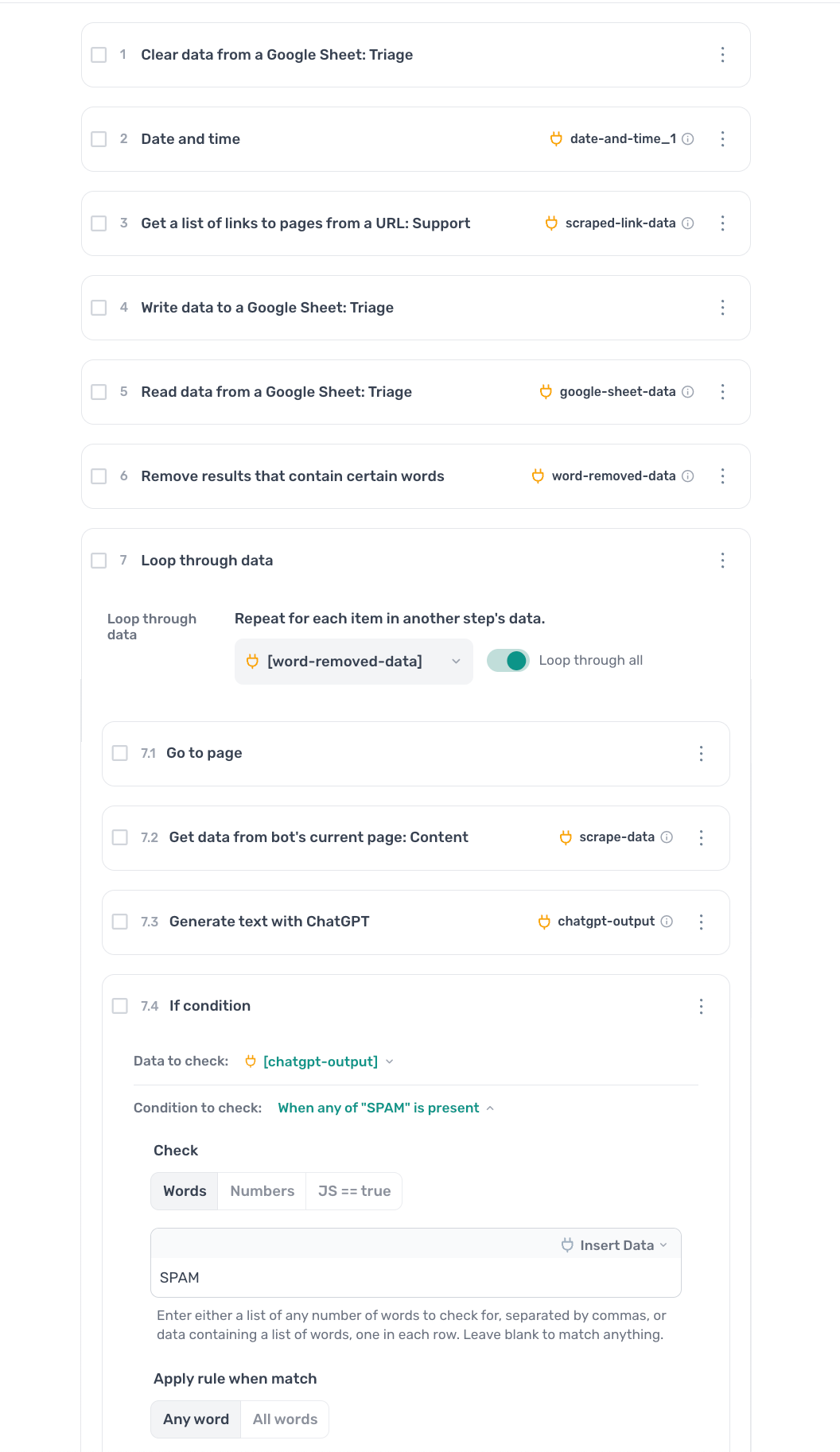 Jira triage axiom.ai bot