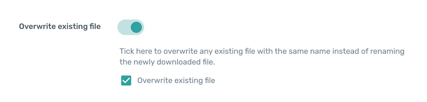 axiom.ai Overwrite files instead of renaming