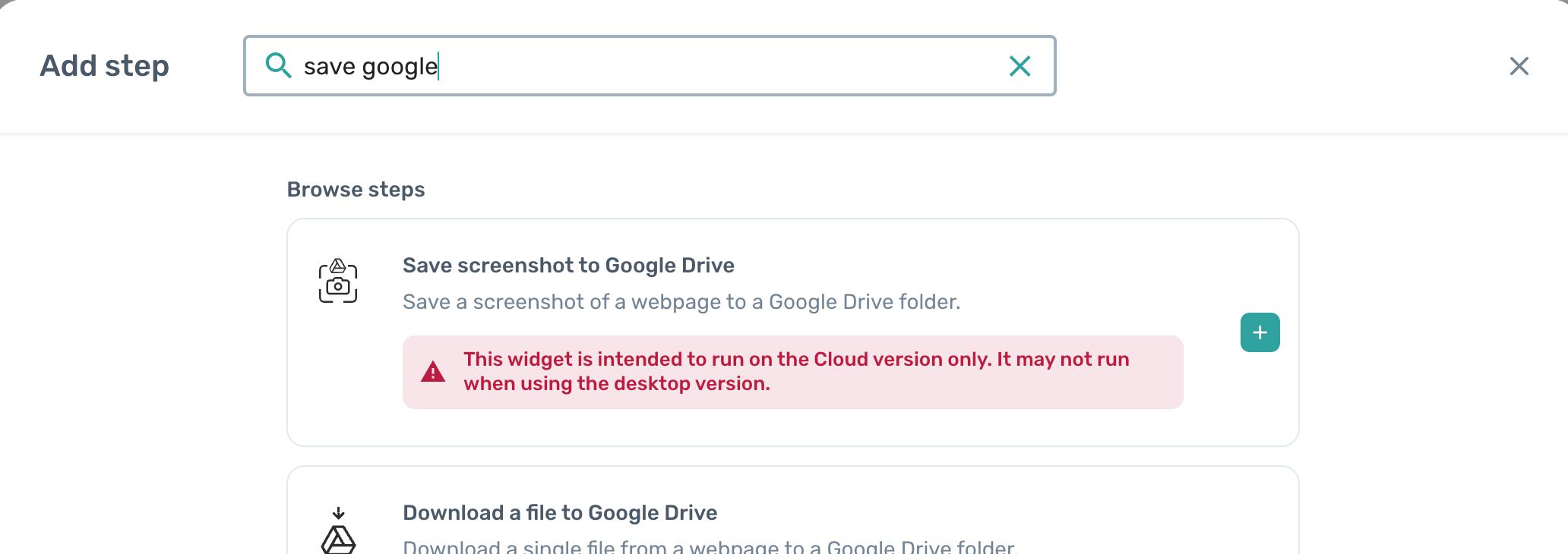 axiom.ai save screen shot to google drive