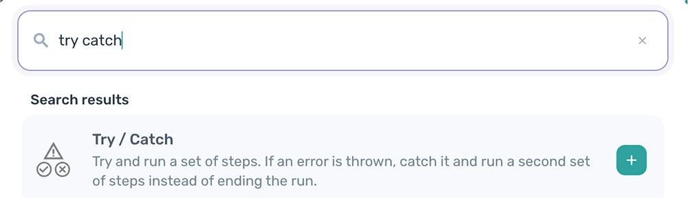 Try catch step - axiom.ai