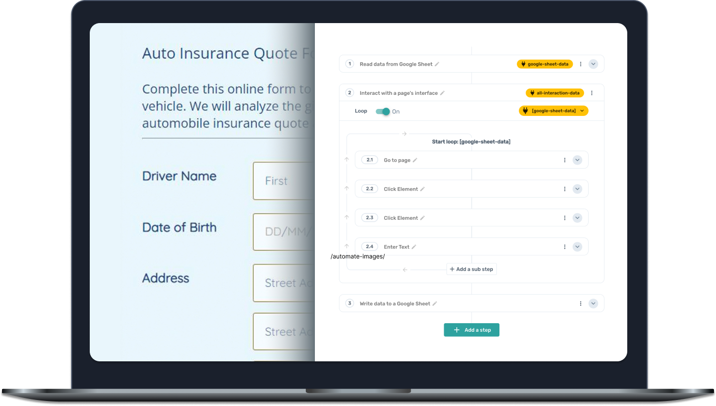 Axiom.ai automating insurance forms