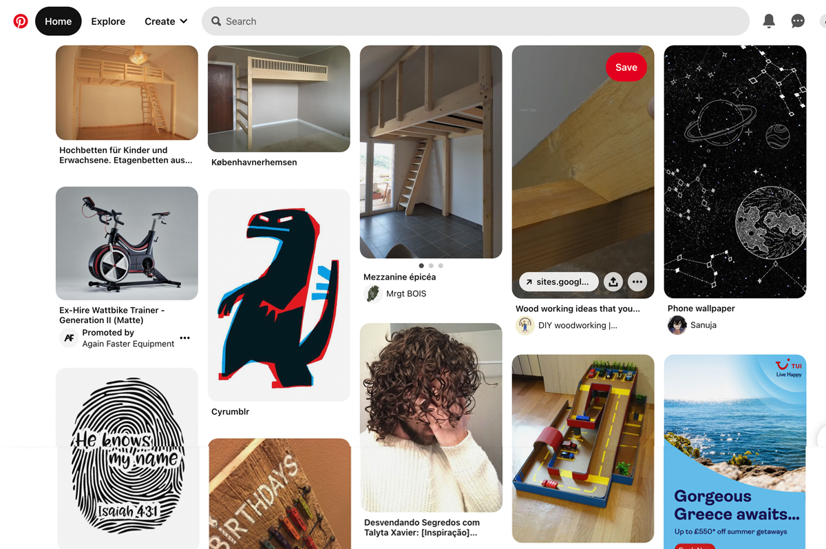 Pinterest being automated with axiom.ai no-code browser automation tool