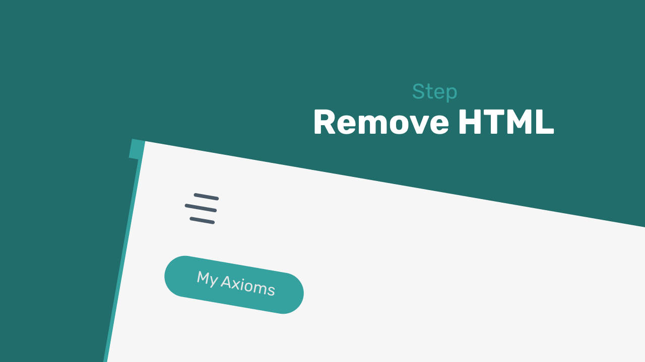 remove-html-code-step-axiom-ai